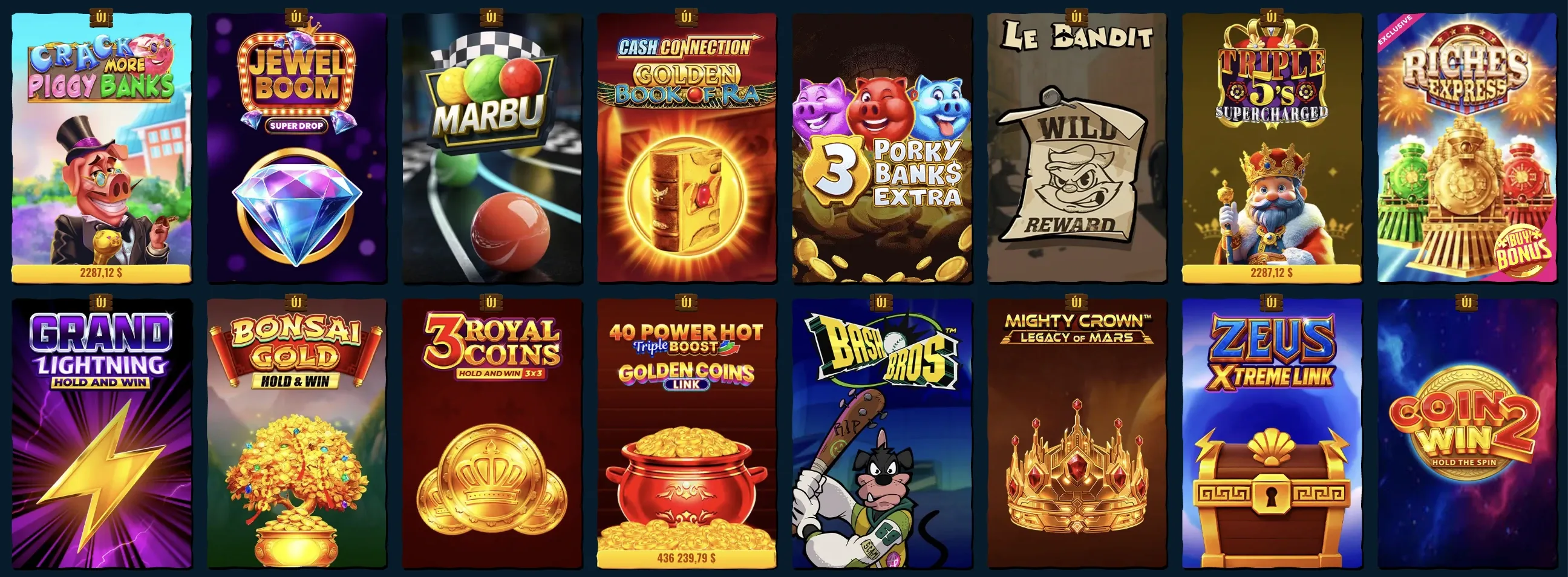 Spinanga kaszinójátékok