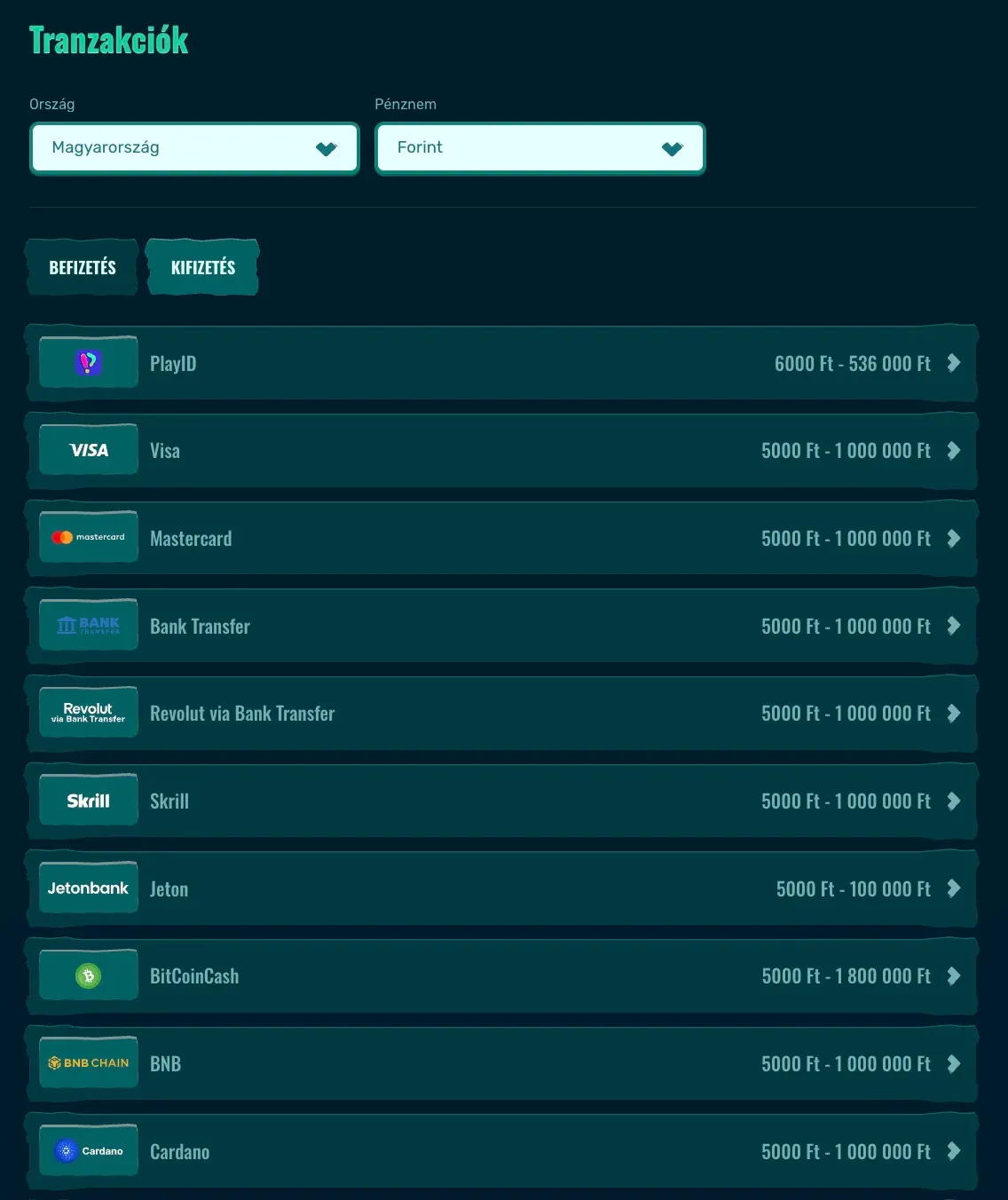 Spinanga casino kifizetés