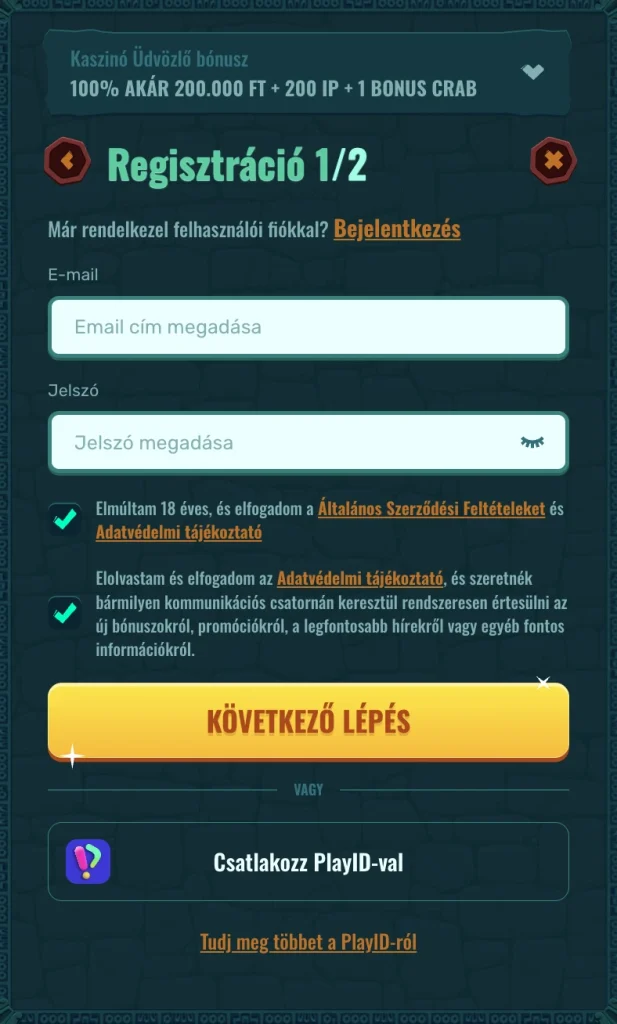 Spinanga Kaszinó Regisztráció